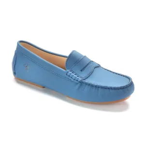 2460 - Sky Blue Sahara Classic Penny Style Moccasin