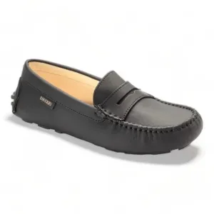 2582 - Black Sahara Girls Mocassin Loafer