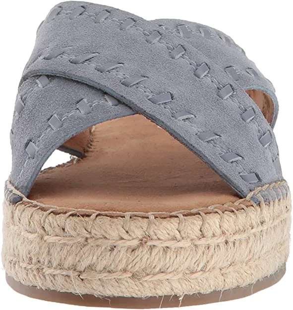 Aerosoles Women's Rose Gold Sandal, mid Blue Suede, 7.5 M US