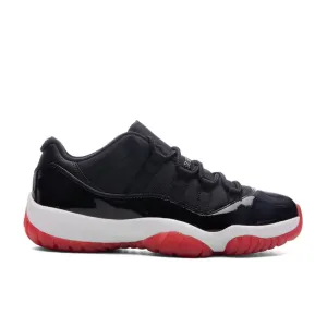 Air Jordan 11 Retro Low 'Bred' (GS) - Black/Varsity Red/White