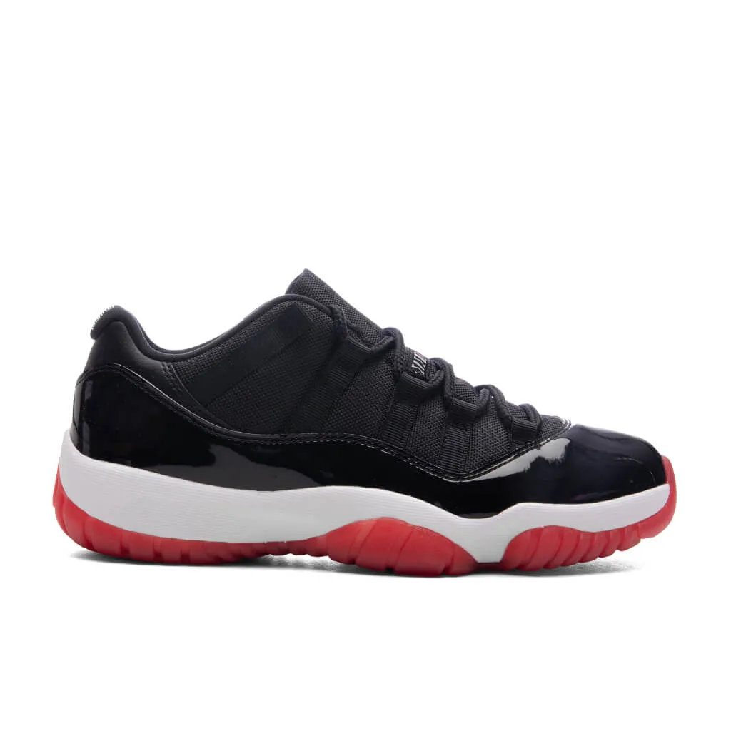 Air Jordan 11 Retro Low 'Bred' (GS) - Black/Varsity Red/White