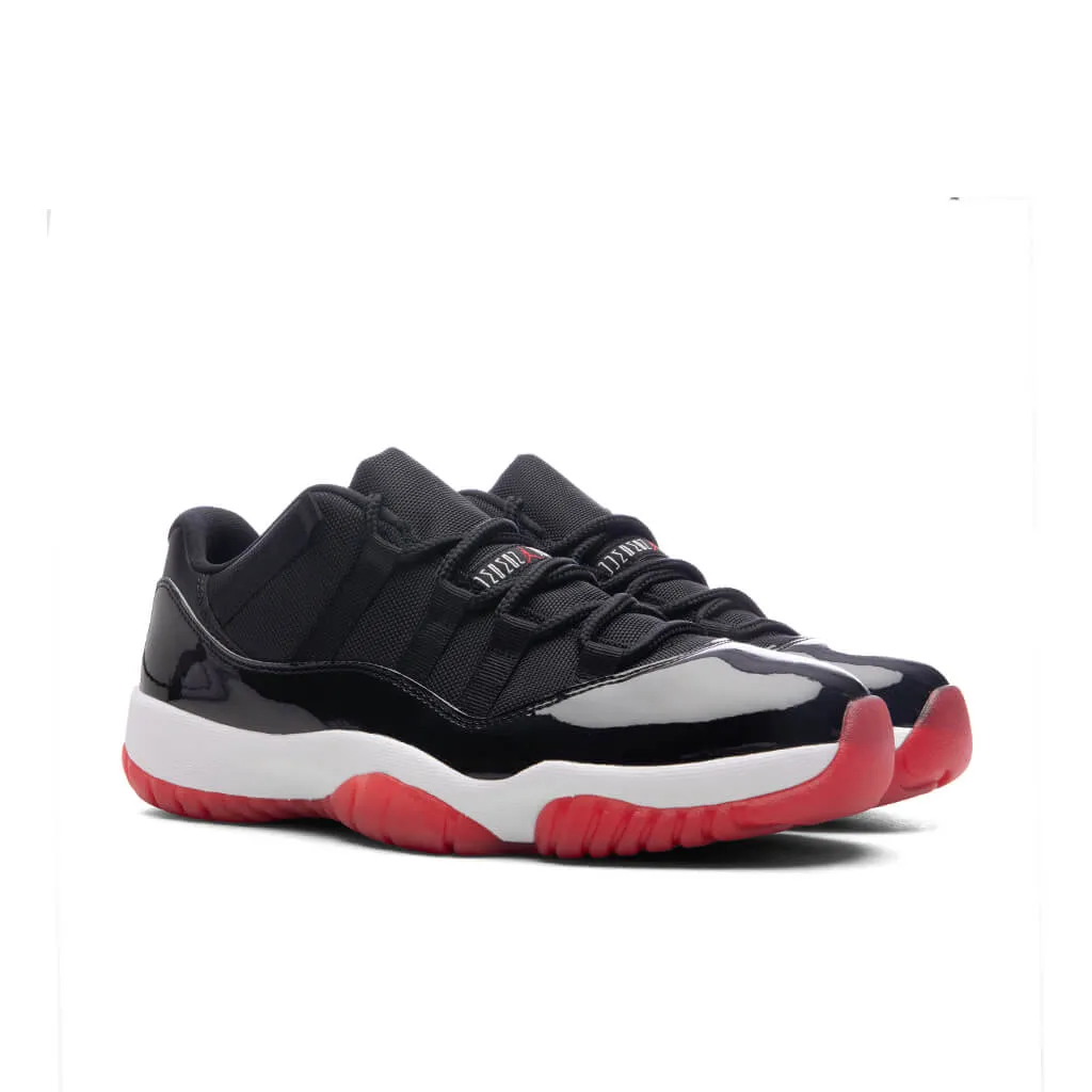 Air Jordan 11 Retro Low 'Bred' (PS) - Black/Varsity Red/White