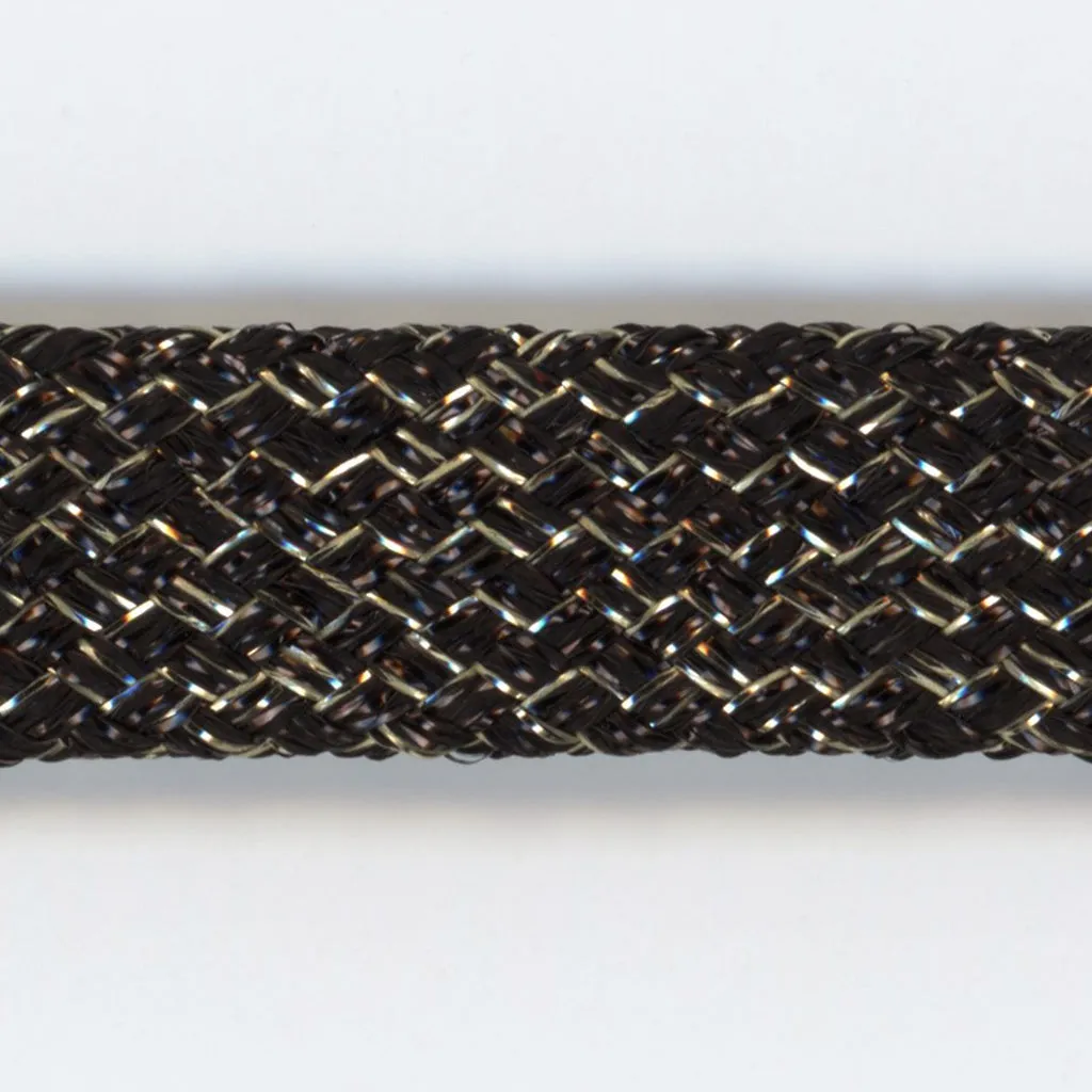 Antique Metallic Spindle Cord #10 Black Gold
