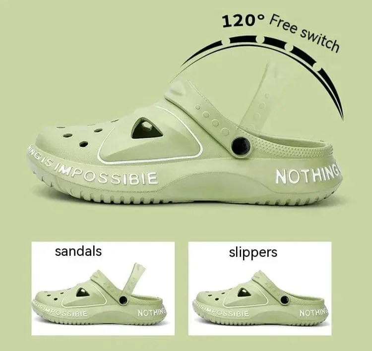 AquaSport: Dual-use Beach Slippers, Men's Work Non-slip Wear Crocs