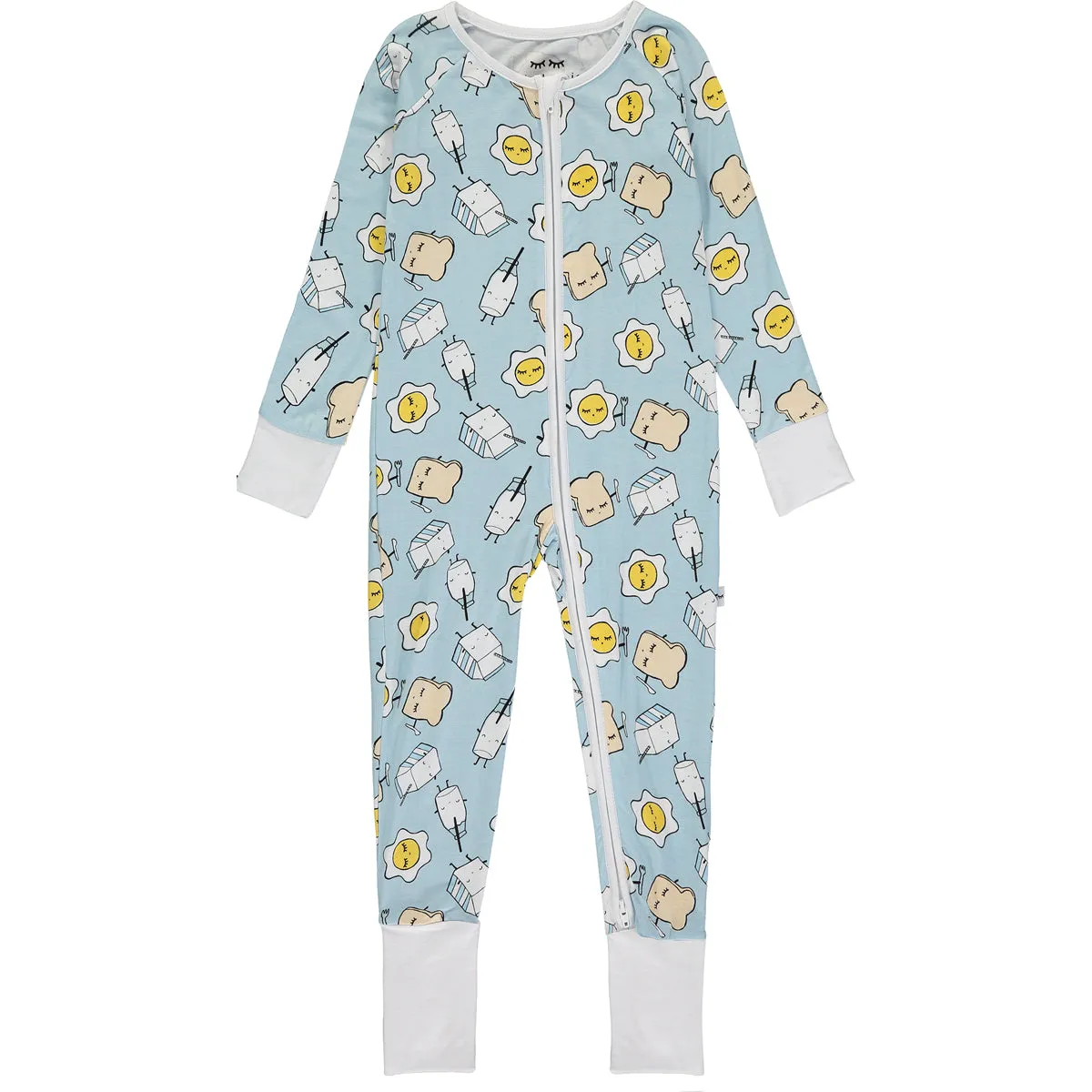 Baby Boys Blue Breakfast Buddies Sleepsuit