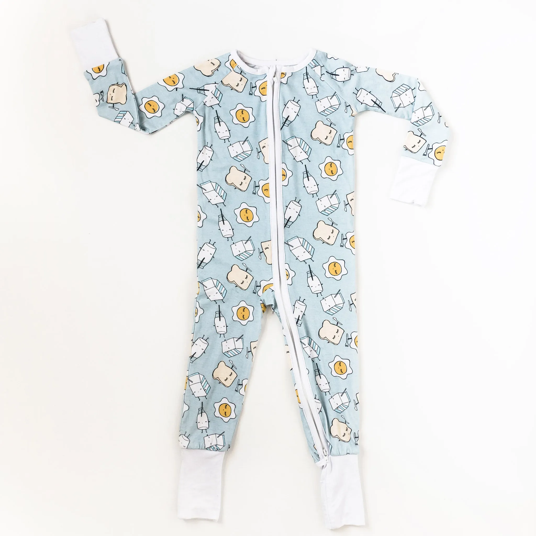 Baby Boys Blue Breakfast Buddies Sleepsuit