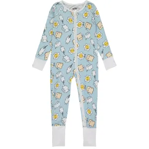 Baby Boys Blue Breakfast Buddies Sleepsuit