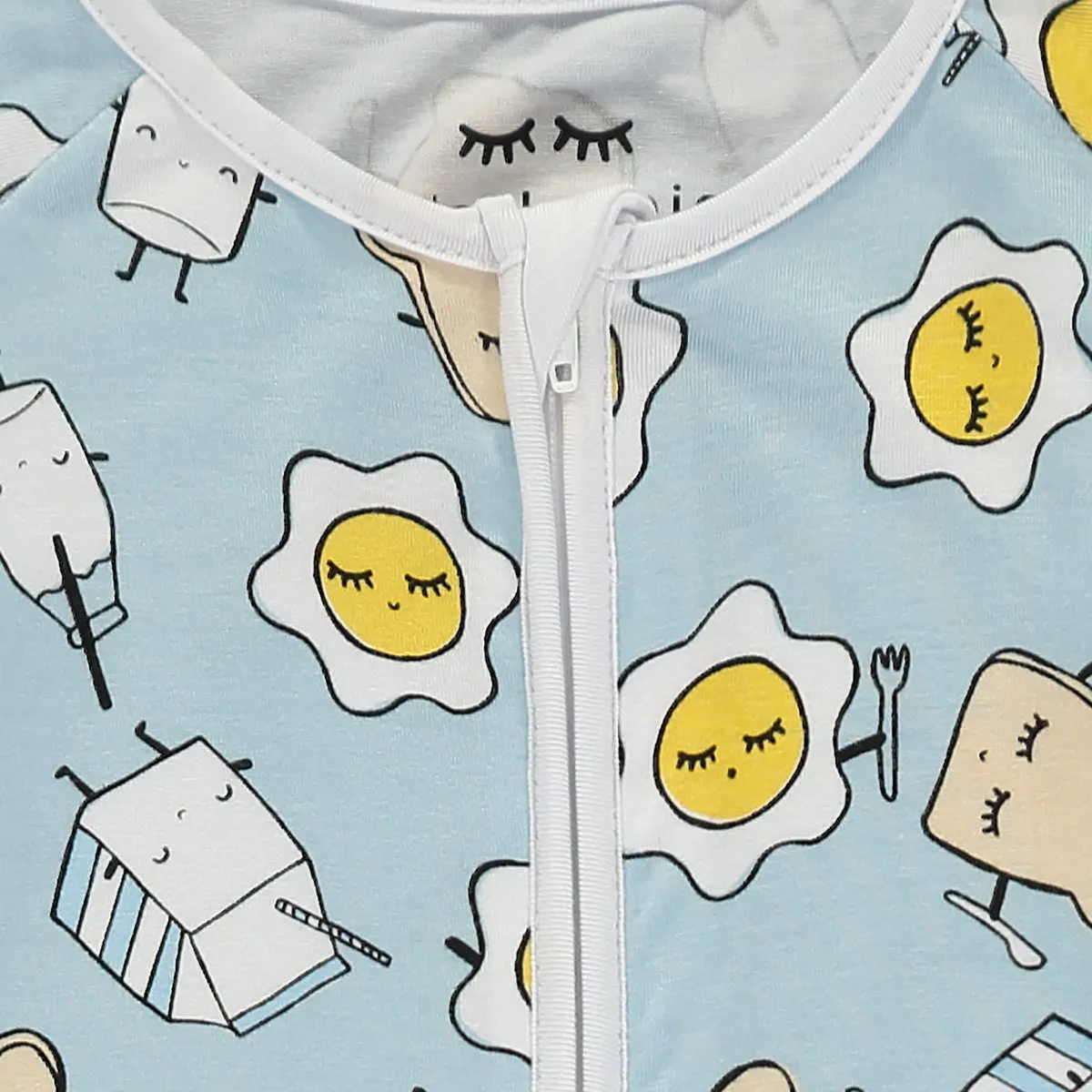 Baby Boys Blue Breakfast Buddies Sleepsuit
