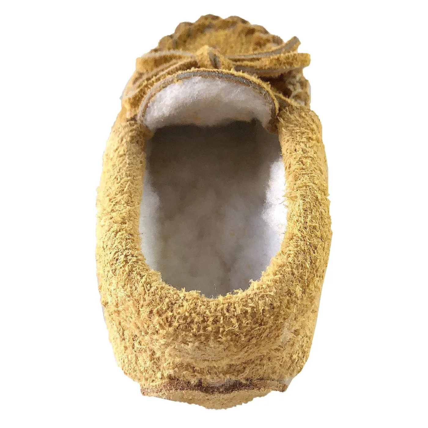 Baby Fleece Lined Beaded Suede Moccasins