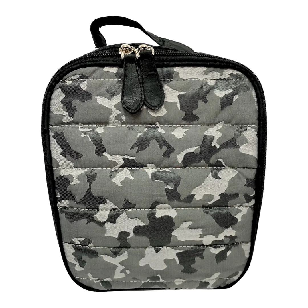 Bari Lynn Black & Grey Camo Lunch Box