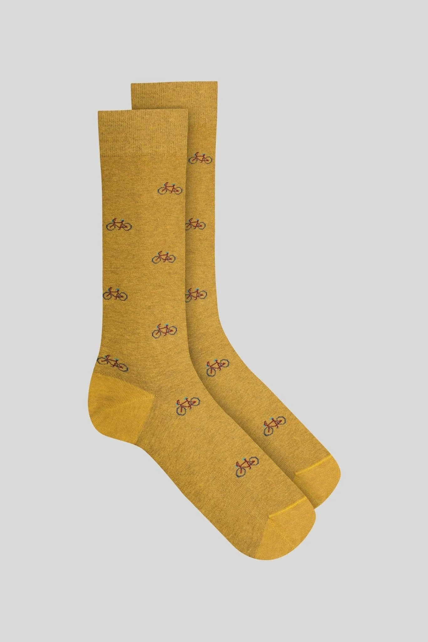 bicycle yellow sock