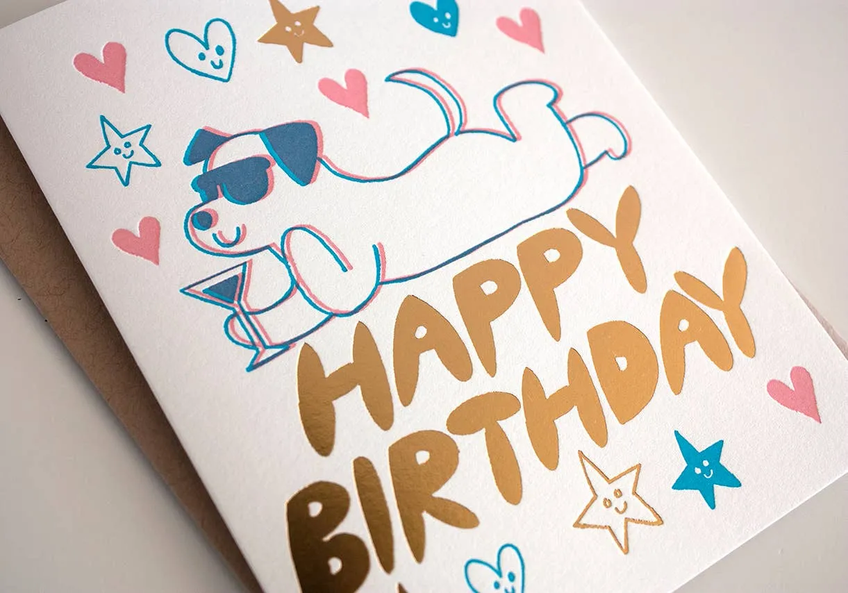 Birthday Cool Dog