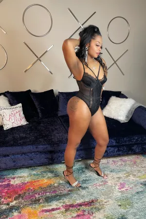 Blackout Lace Teddy