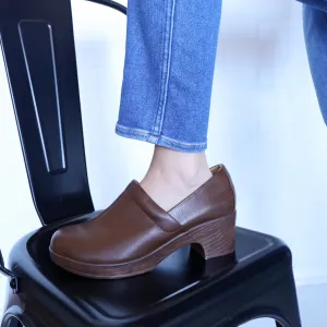 BOC Brown Wooden Clogs
