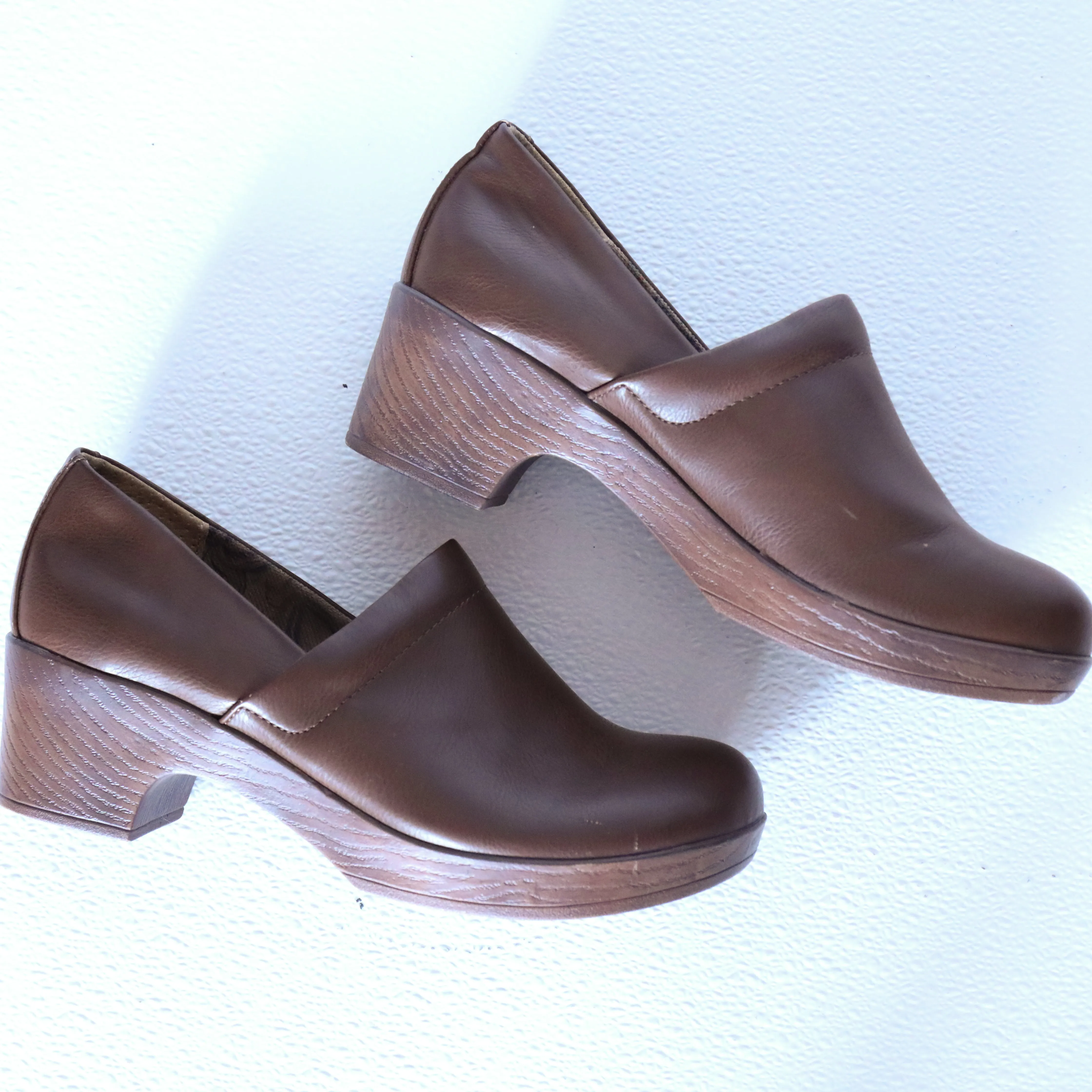BOC Brown Wooden Clogs