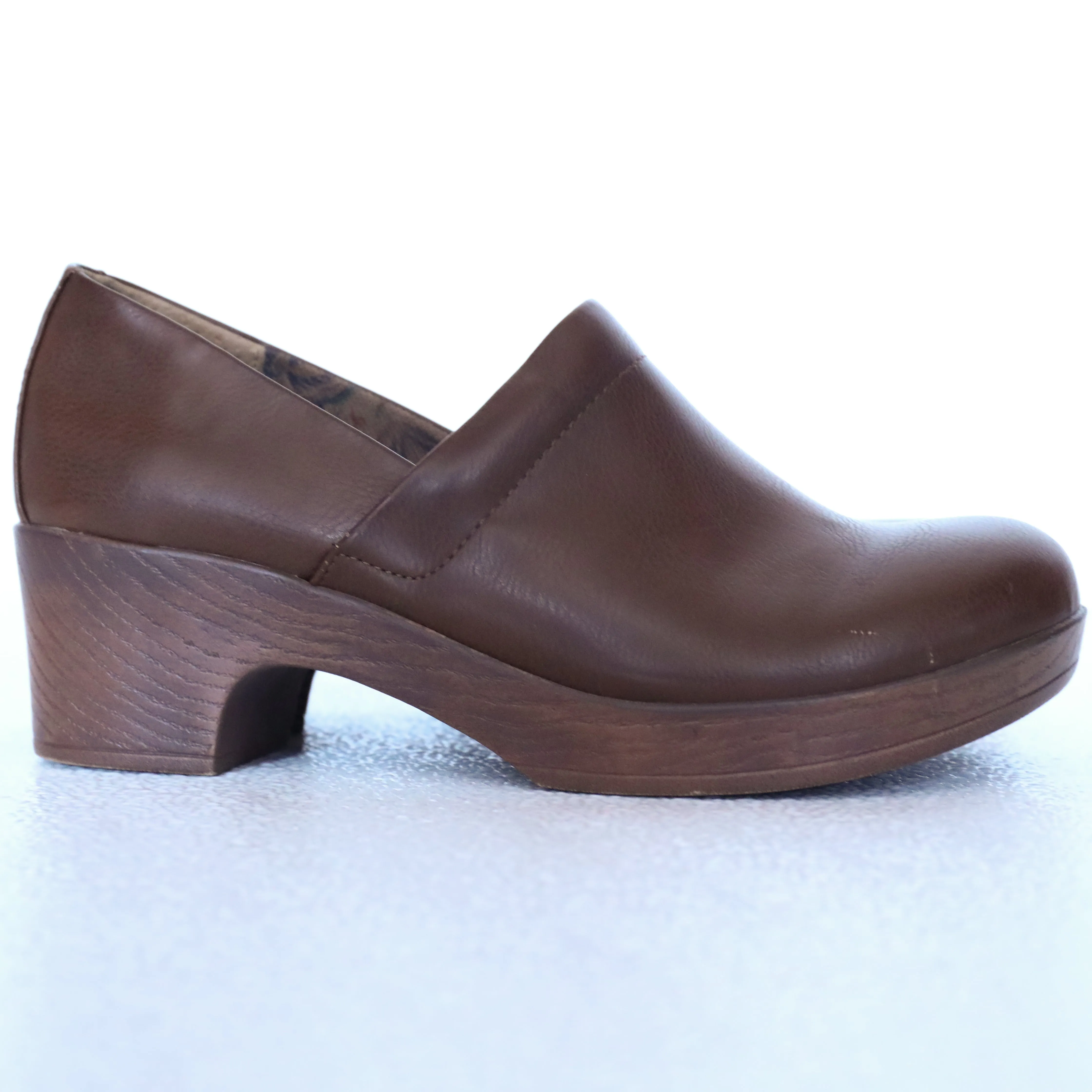 BOC Brown Wooden Clogs