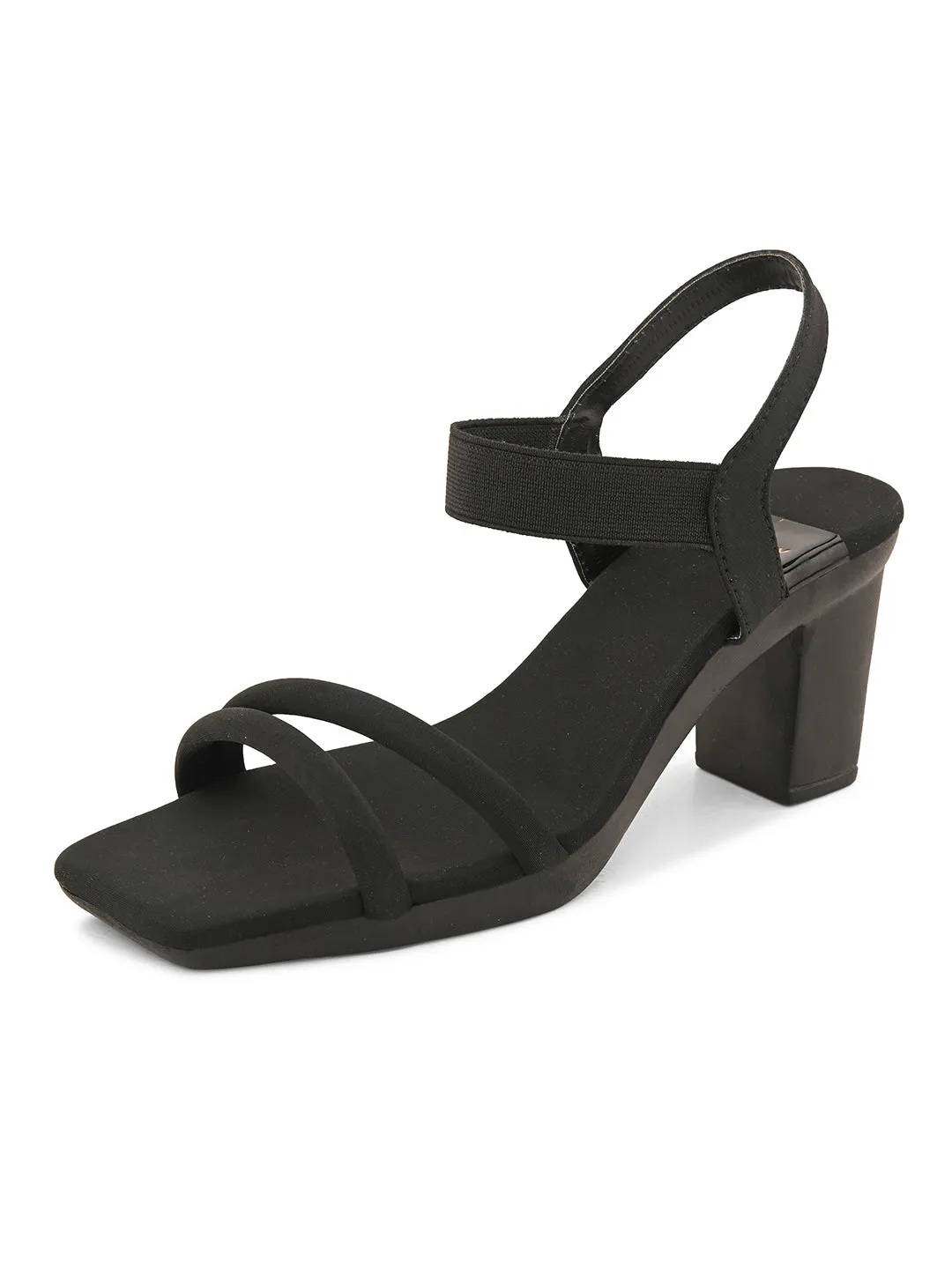 Bold & Trendy , Soft Block High Heels Sandals