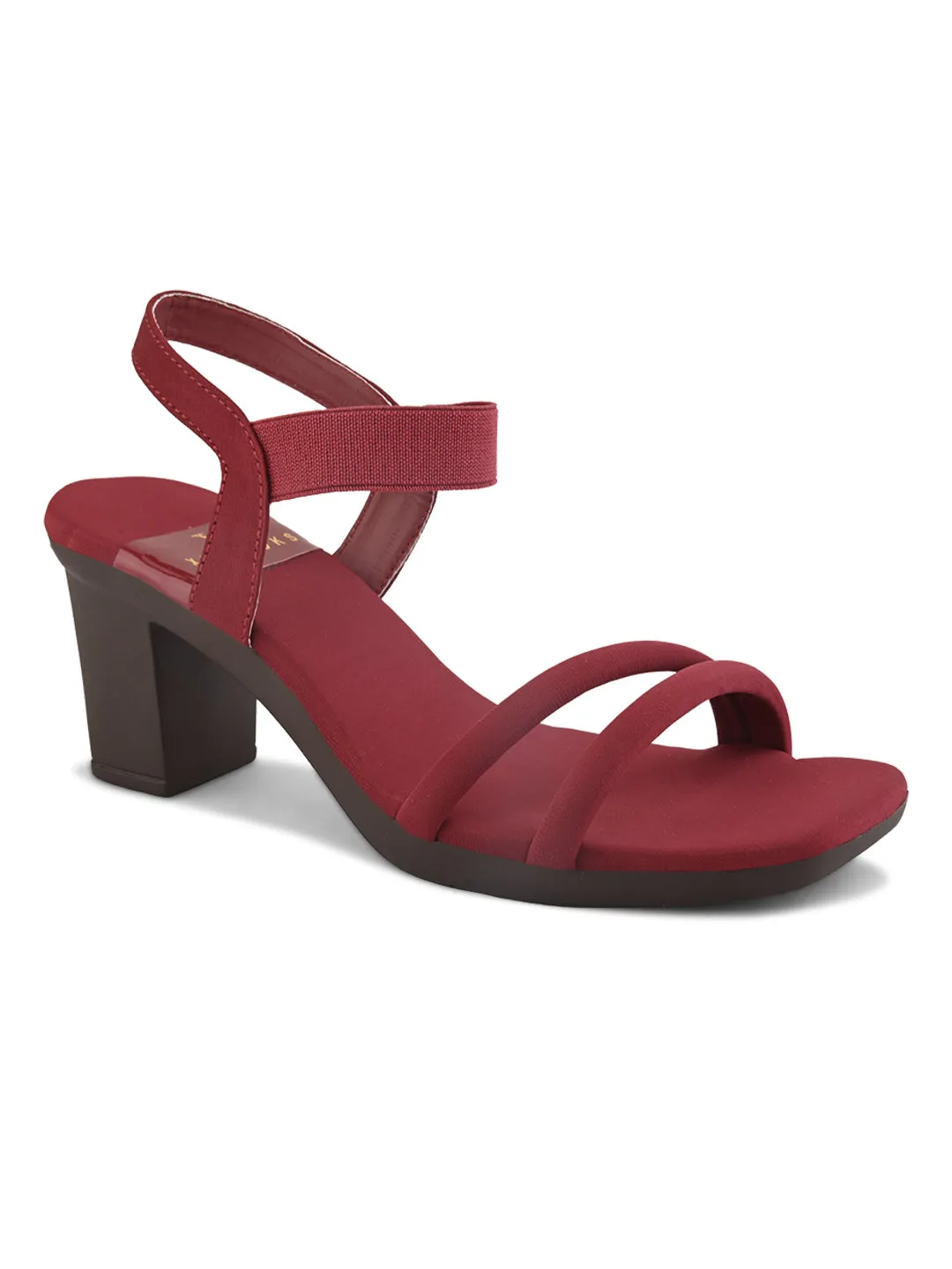Bold & Trendy , Soft Block High Heels Sandals