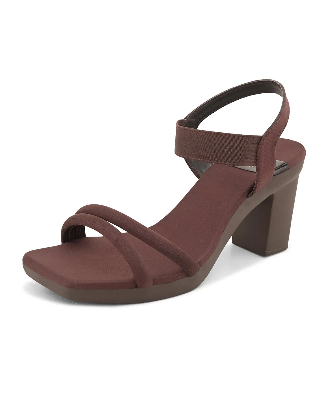 Bold & Trendy , Soft Block High Heels Sandals