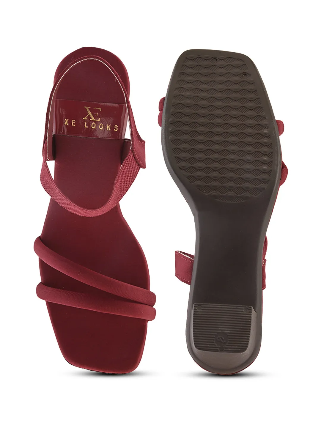 Bold & Trendy , Soft Block High Heels Sandals