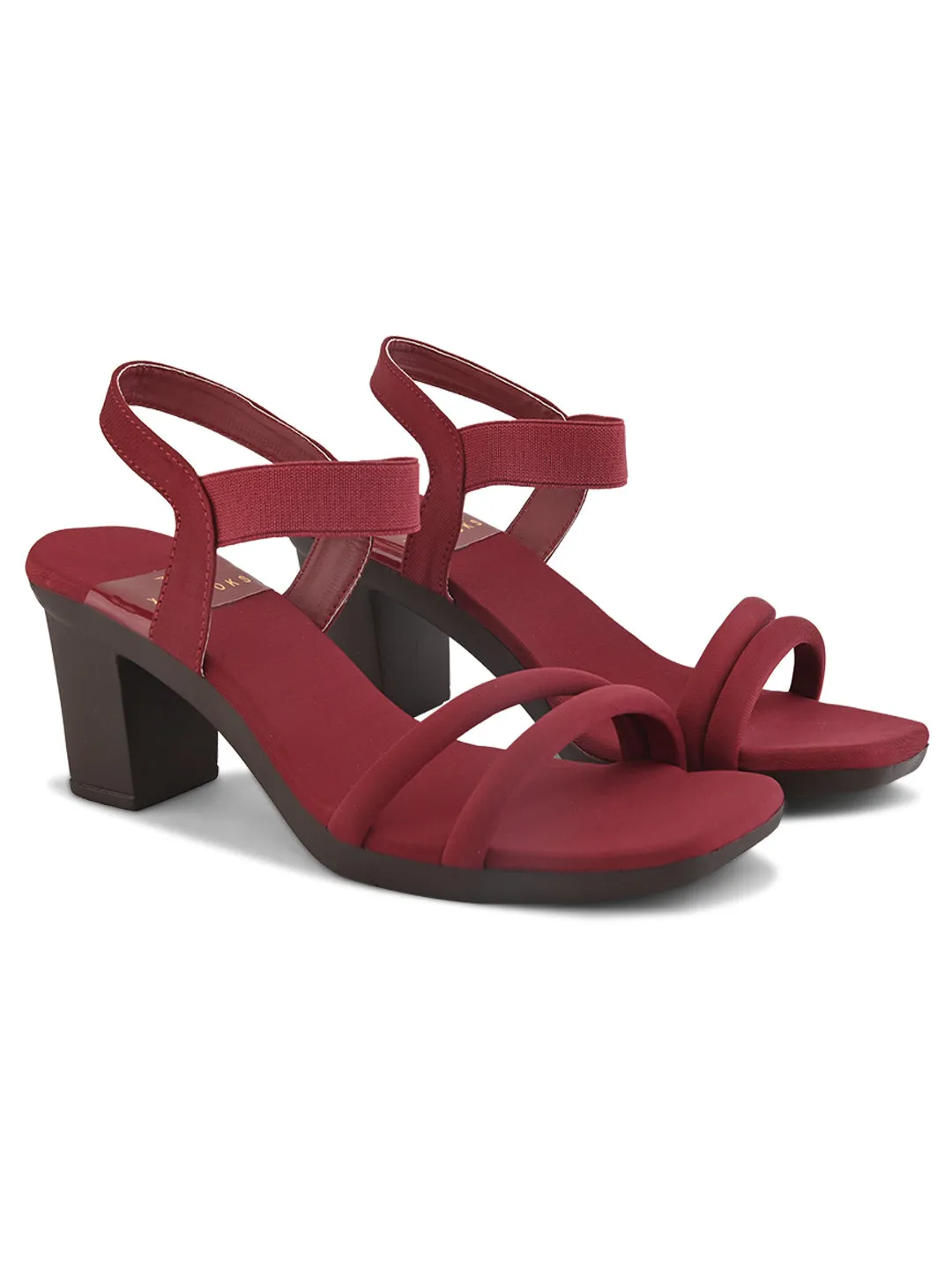 Bold & Trendy , Soft Block High Heels Sandals