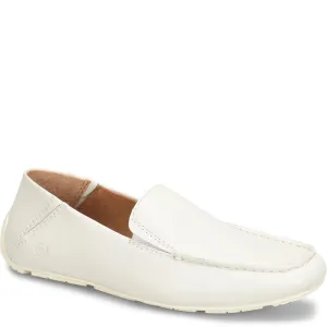 Born Men's Marcel Driving Moc - White (Sea Salt)