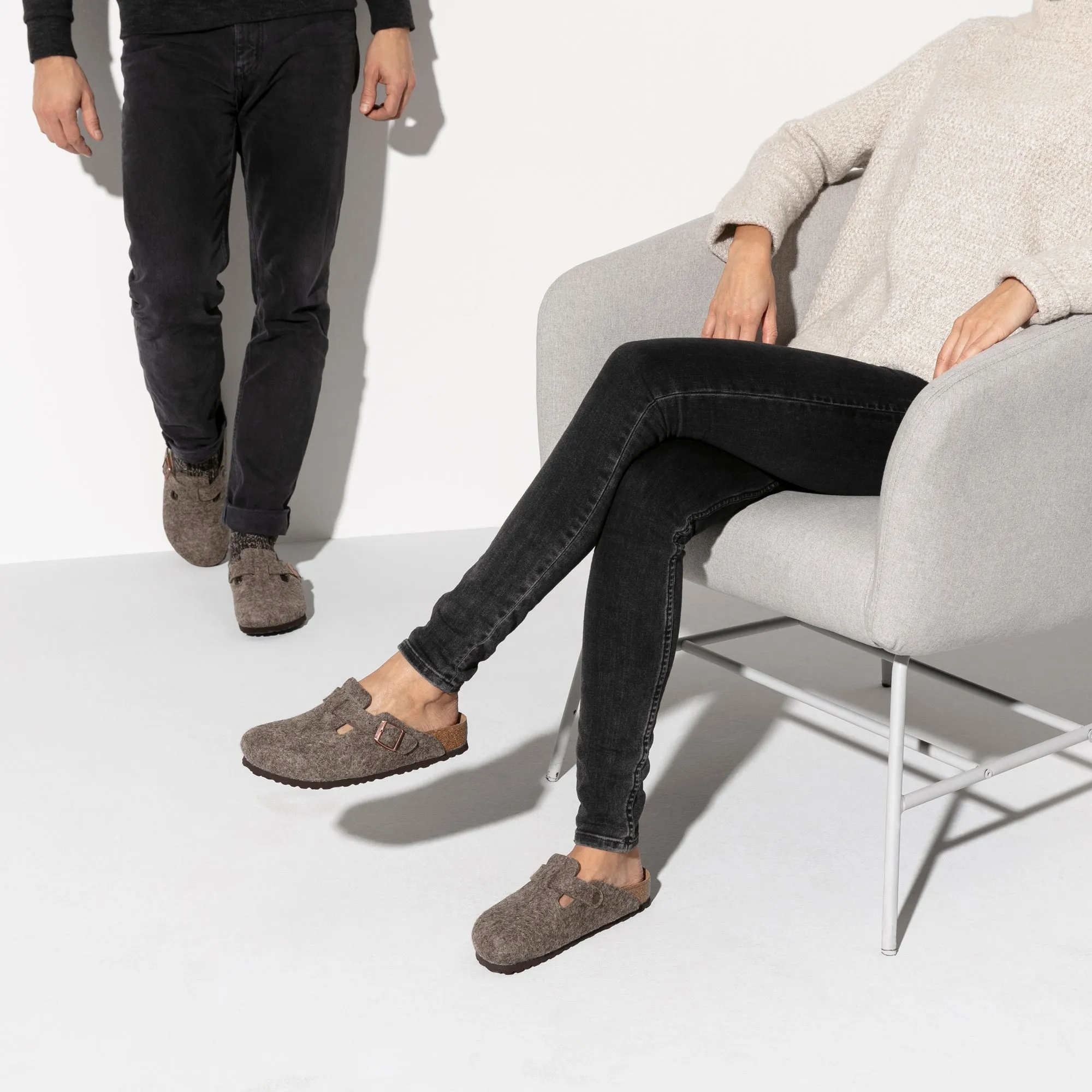 Boston Wool Felt Clogs