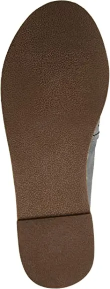 Brinley Co. Womens Pinhole Espadrille Flat Grey, 7.5 Regular US