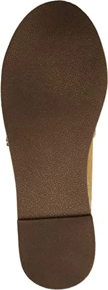 Brinley Co. Womens Pinhole Espadrille Flat Mustard, 7.5 Regular US