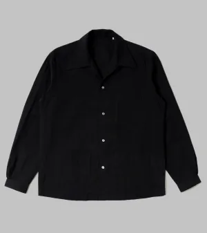 Cabana Shirt Black Seersucker
