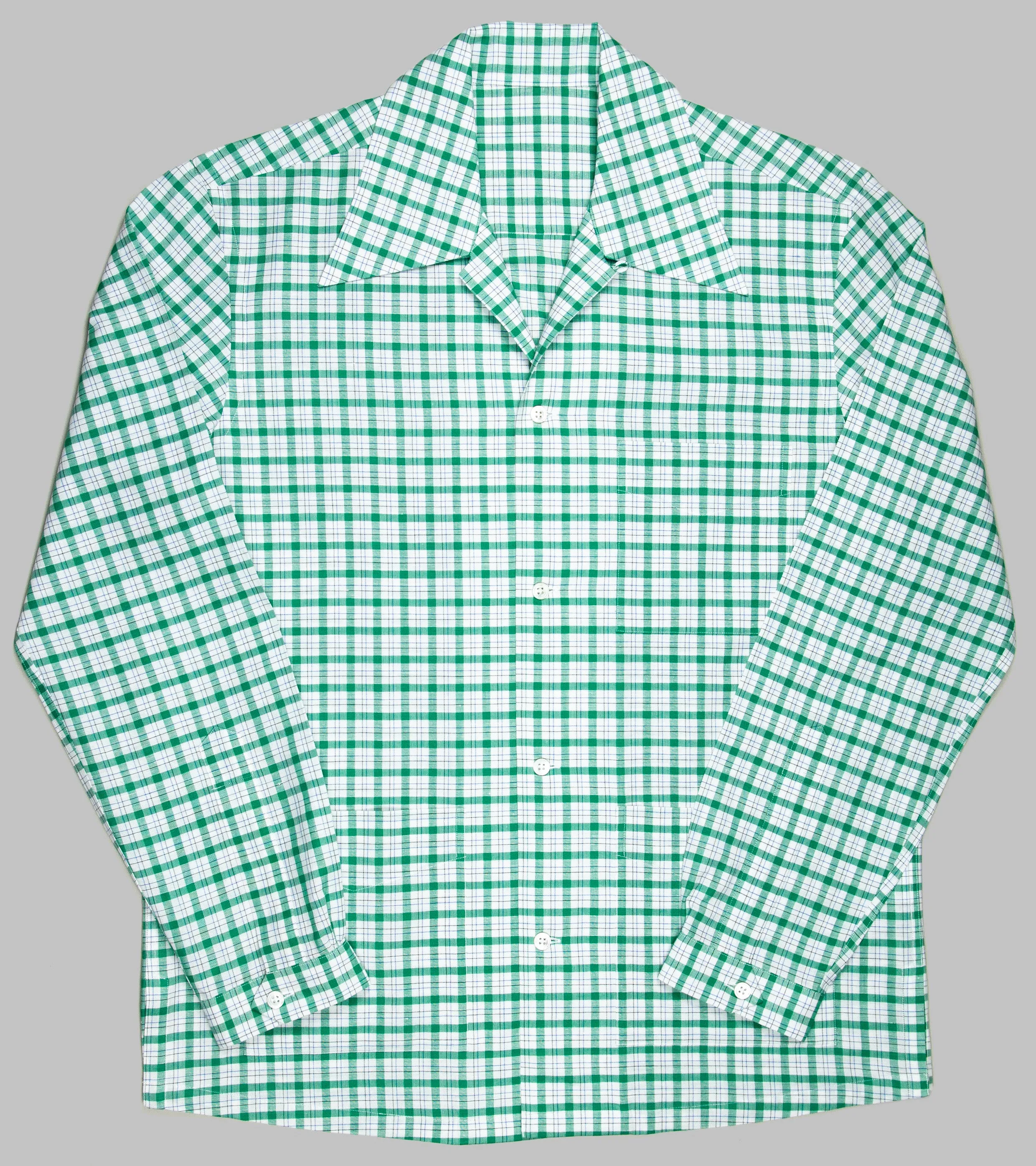 Cabana Shirt Green Checks