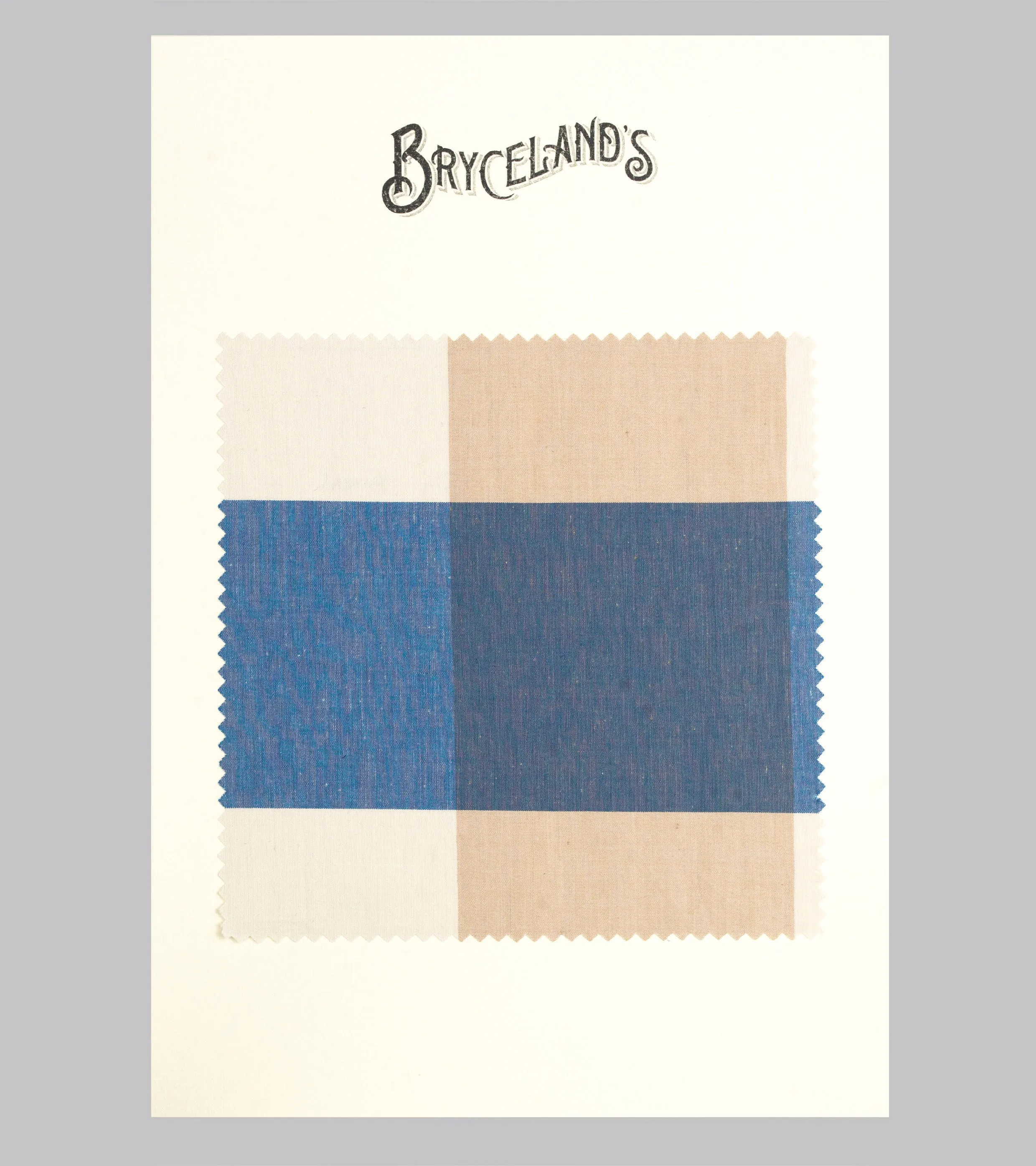 Cabana Shirt Made-to-Order Blue/Beige Checked
