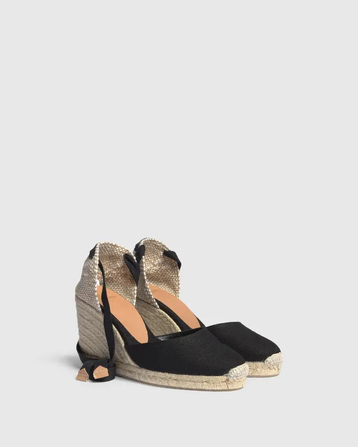 Carina Espadrilles - 9cm - Black