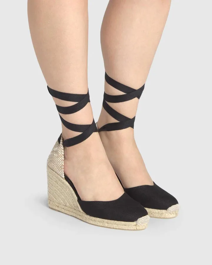 Carina Espadrilles - 9cm - Black