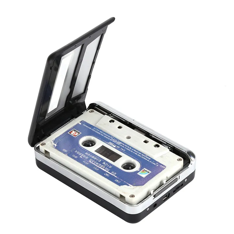 Cassette Tape-to-MP3 Converter - Plug and Play, Win   Mac Compatible, Auto Reverse, Audacity Audio Software