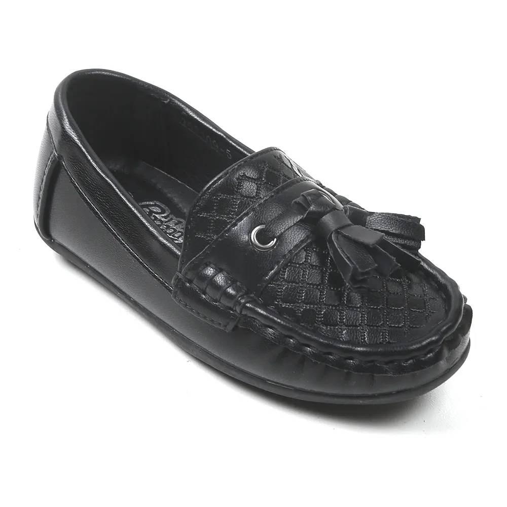 Casual Loafers For Boys - Black