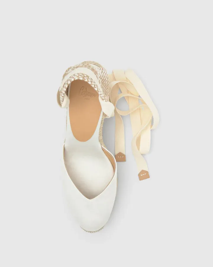 Chiara Espadrille - 11cm - White