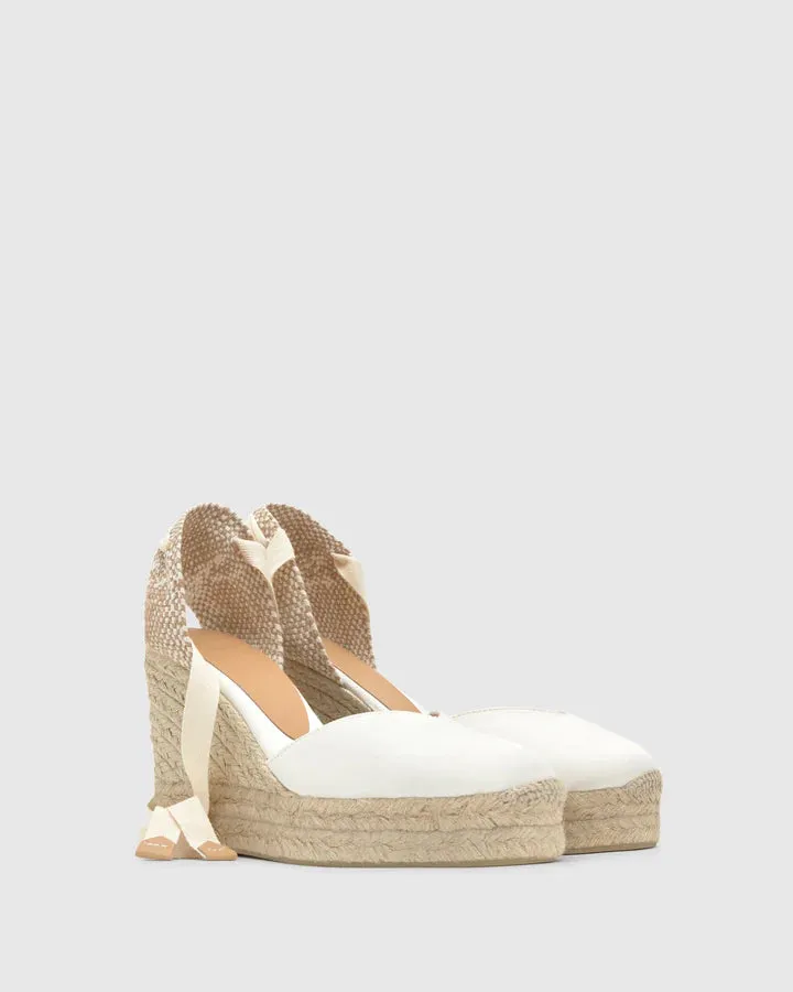 Chiara Espadrille - 11cm - White