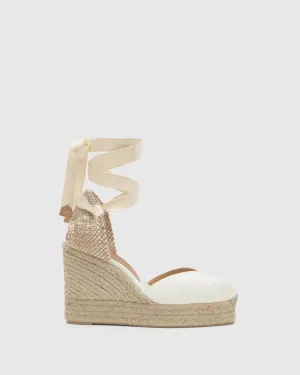 Chiara Espadrille - 11cm - White