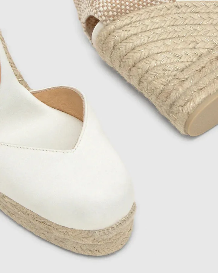 Chiara Espadrille - 11cm - White