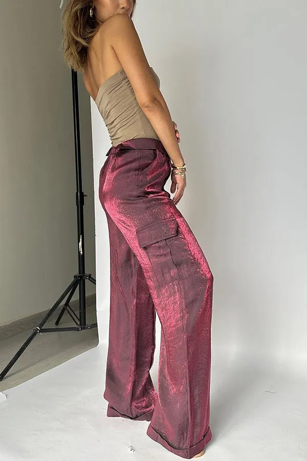 Chic Loose-Fit Casual Pants with Sleek Zipper Detailing