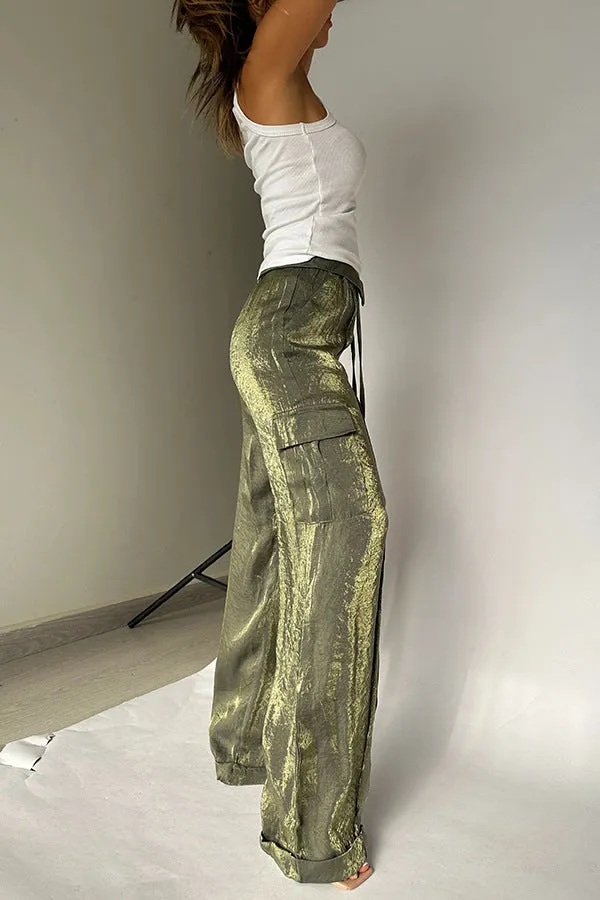 Chic Loose-Fit Casual Pants with Sleek Zipper Detailing