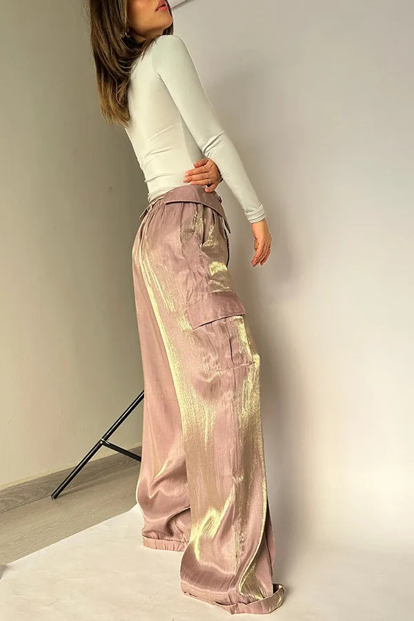 Chic Loose-Fit Casual Pants with Sleek Zipper Detailing