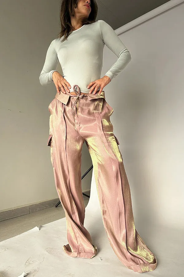 Chic Loose-Fit Casual Pants with Sleek Zipper Detailing