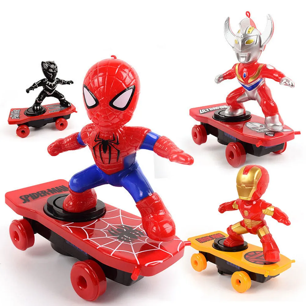 Children Cartoon Movie Figure Simulation Scooter Electric Rotating Tumble Toys Skateboard kid scooter