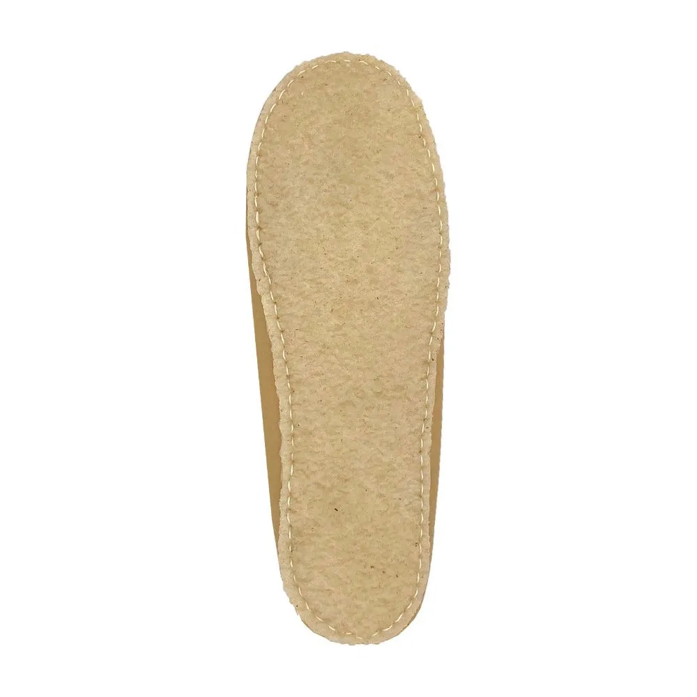 Children's Beaded Rubber Soled Leather Moccasin Shoes
