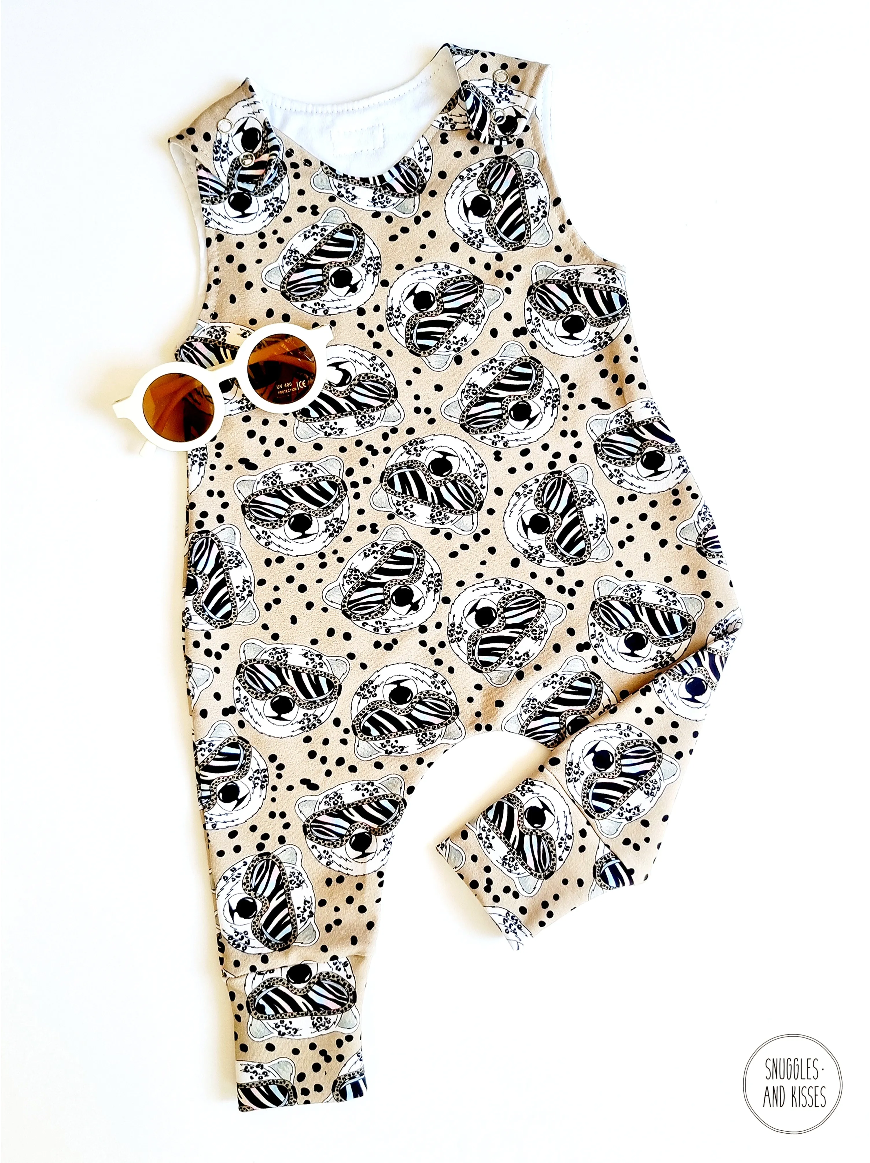 Cool Shades Print Dungarees