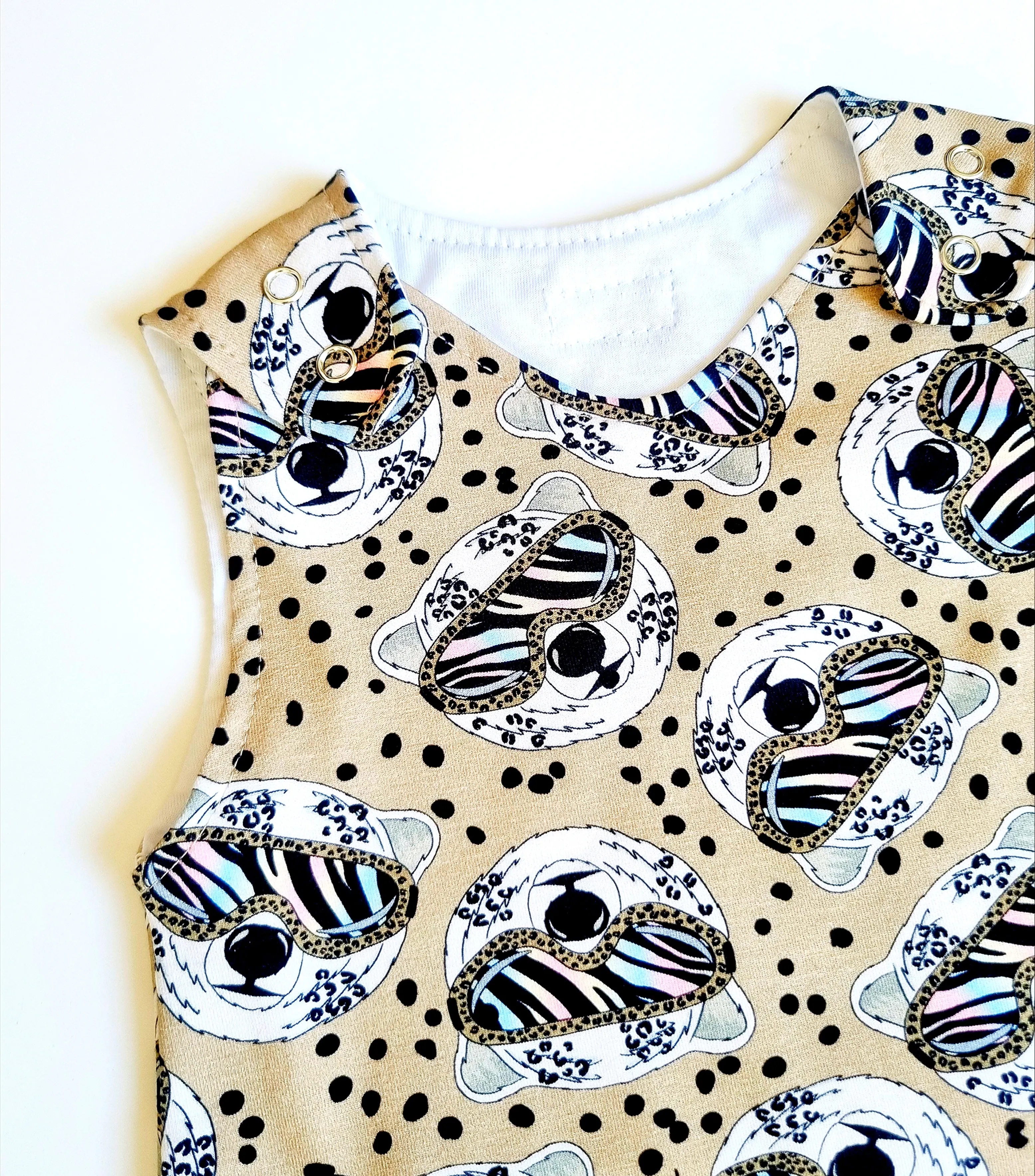 Cool Shades Print Dungarees