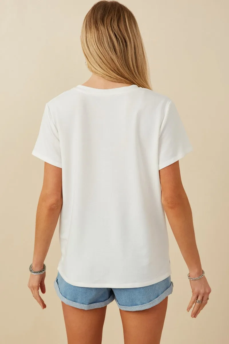Crochet Pocket Tee