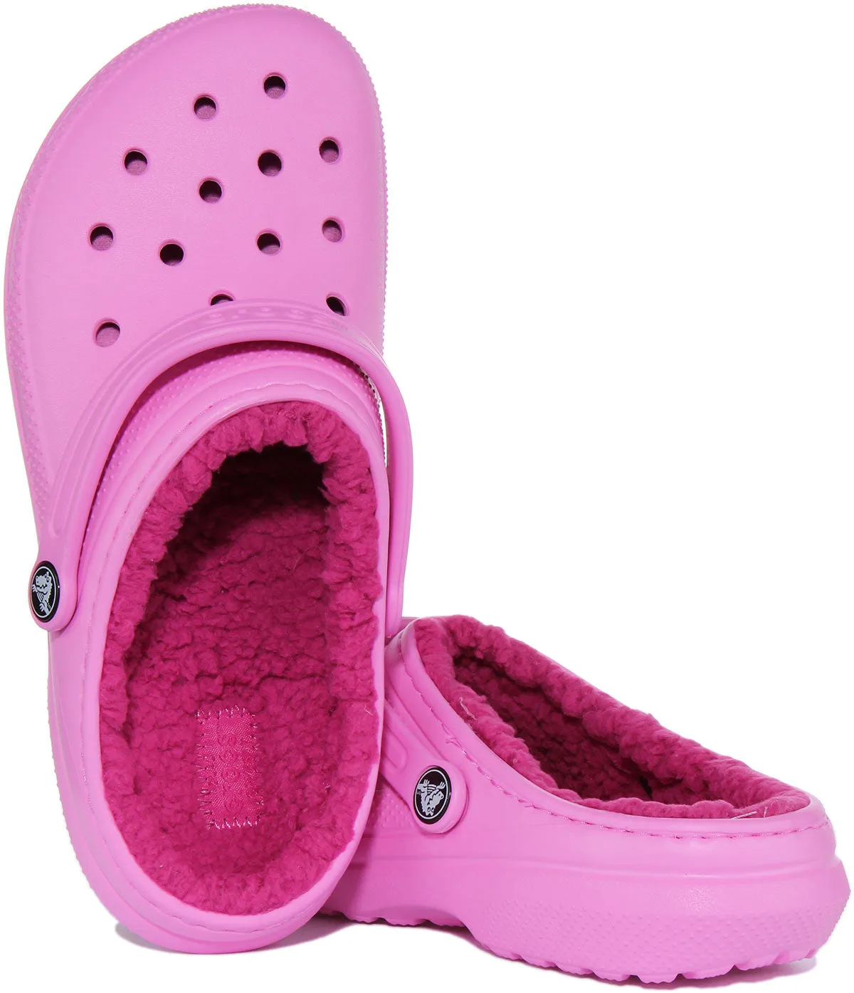 Crocs Classic Lined In Pink For Juniors